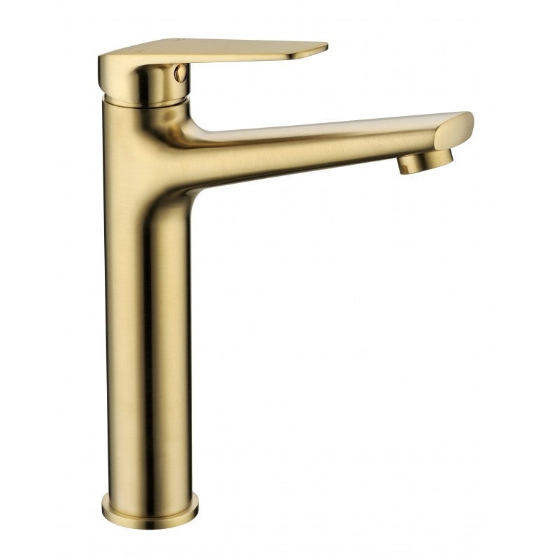 Solange Basin Mixer Tall – Brushed Gold