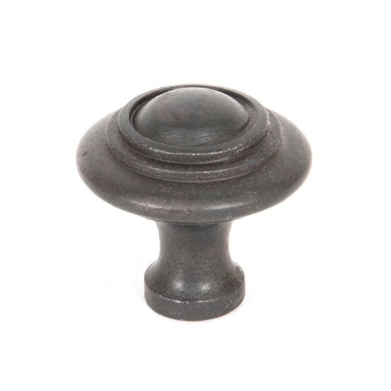 From The Anvil – Beeswax Ringed Cabinet Knob – Large