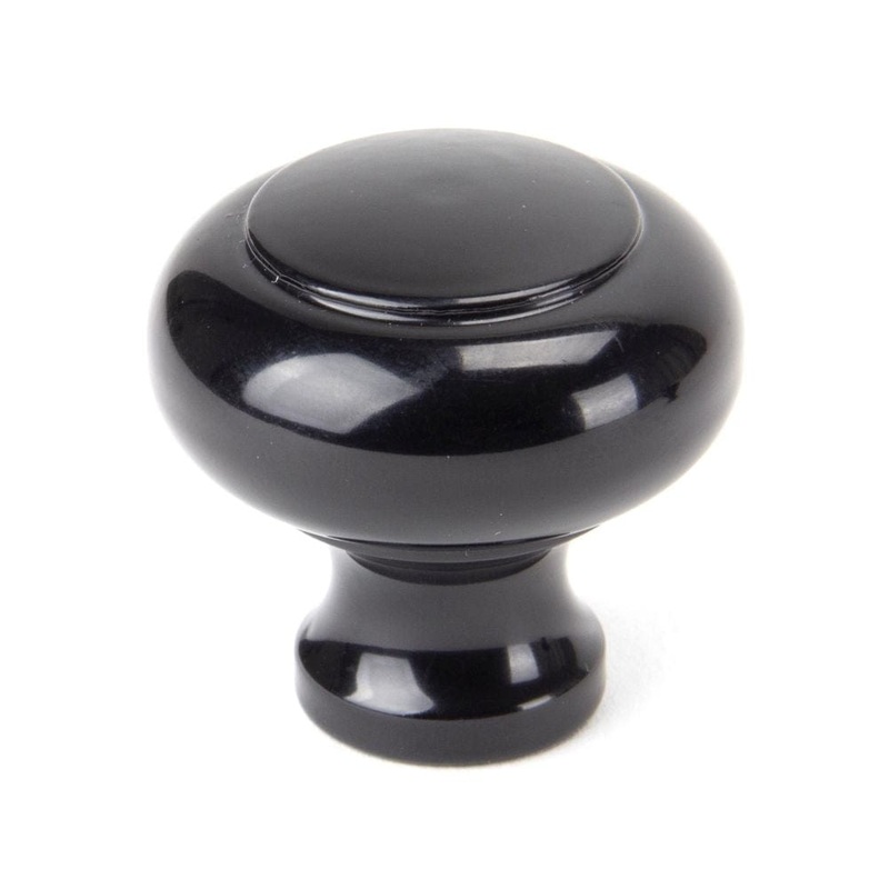 From The Anvil – Black Regency Cabinet Knob – Large