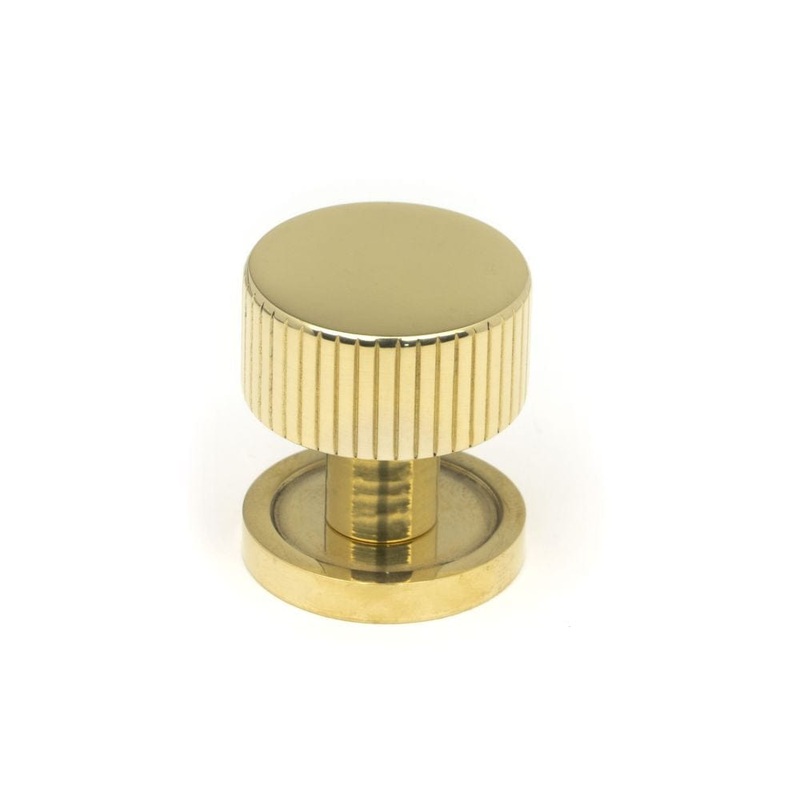 From The Anvil – Polished Brass Judd Cabinet Knob – 25mm (Plain)