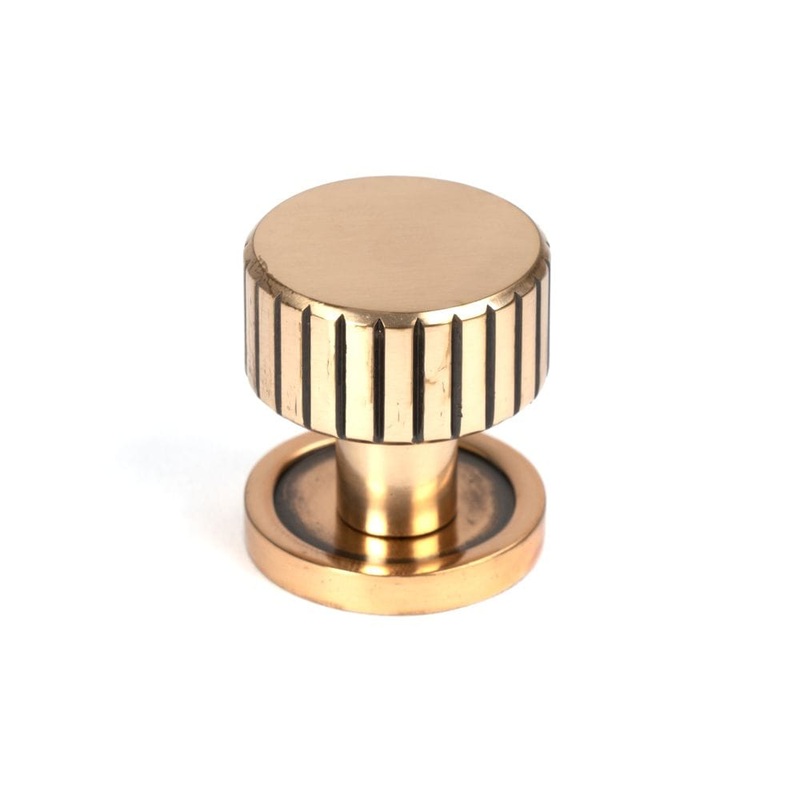 From The Anvil – Polished Bronze Judd Cabinet Knob – 25mm (Plain)