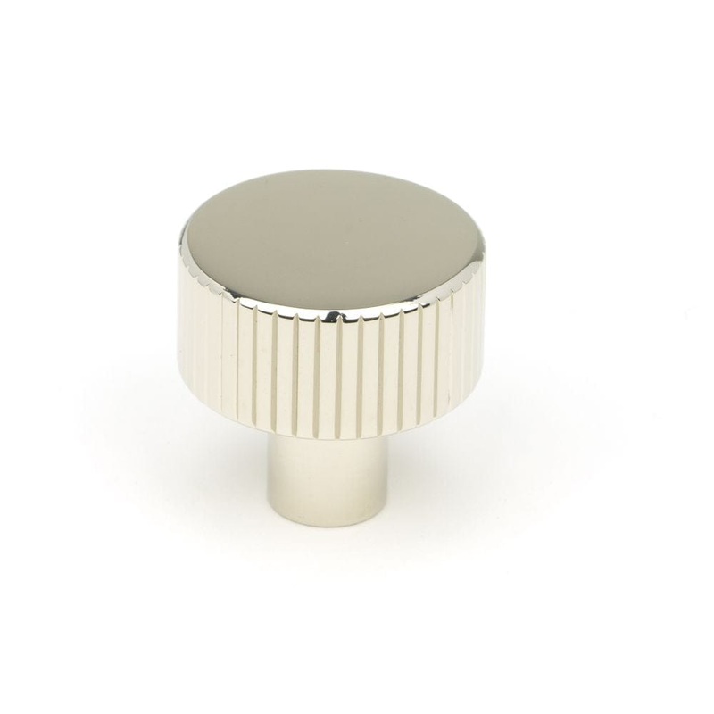 From The Anvil – Polished Nickel Judd Cabinet Knob – 25mm (No rose)