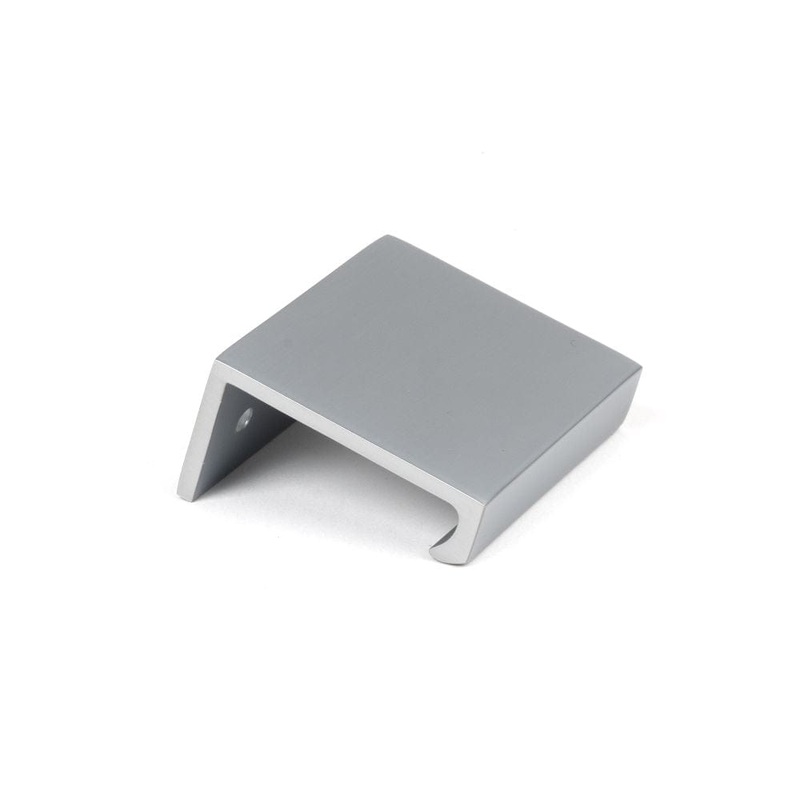 From The Anvil – Satin Chrome 50mm Plain Edge Pull