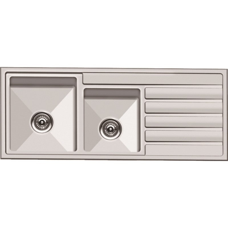 Allure Drop In Sink 1 & 1/2 Bowl 1200mm x 500mm – Stainless Steel