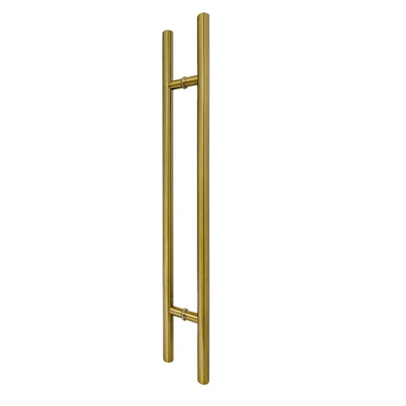 Antique Brass Finish 1500mm Round Door Pull (Pair) – Kiama Series
