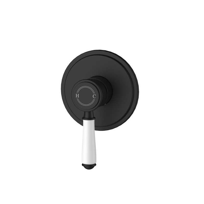 Birmingham Classical Shower & Bath Mixer  – Matt Black