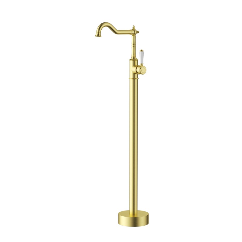 Birmingham Free Standing Floor Mixer  – Brushed Gold