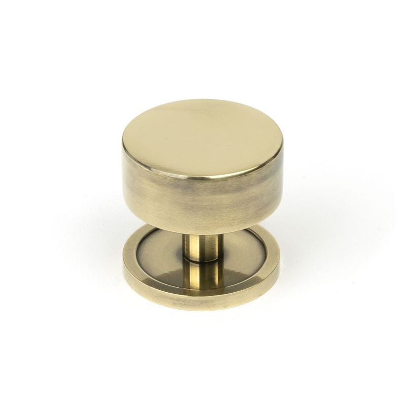 From The Anvil – Aged Brass Kelso Cabinet Knob – 38mm (Plain)