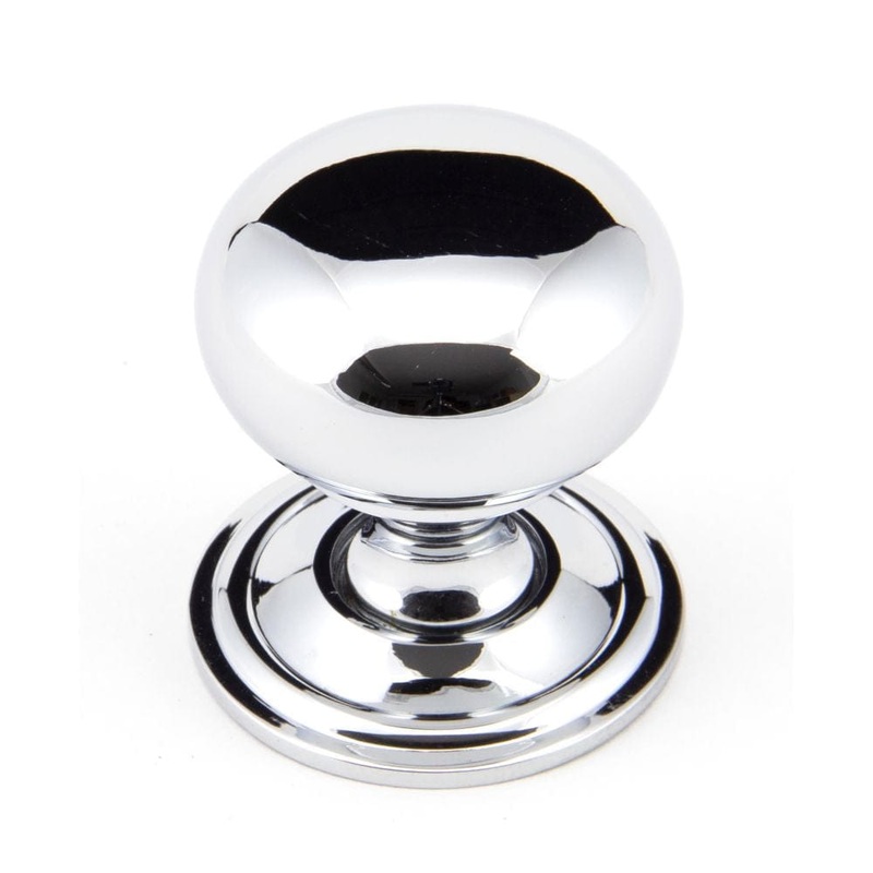 From The Anvil – Polished Chrome Mushroom Cabinet Knob 32mm
