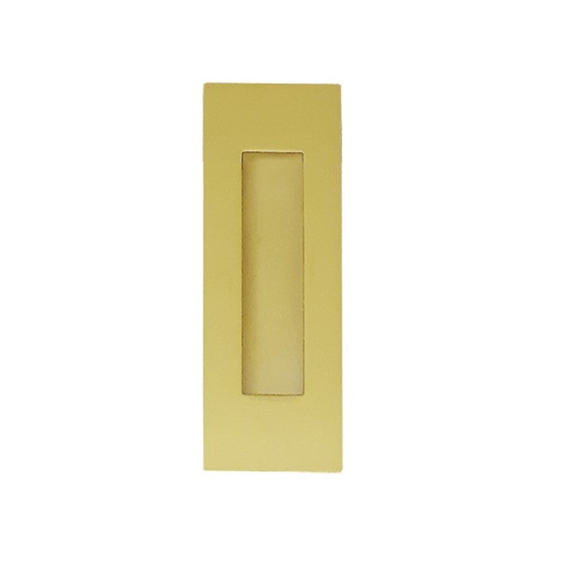 180mm Rectangular Sliding Flush Pull – Brushed Gold