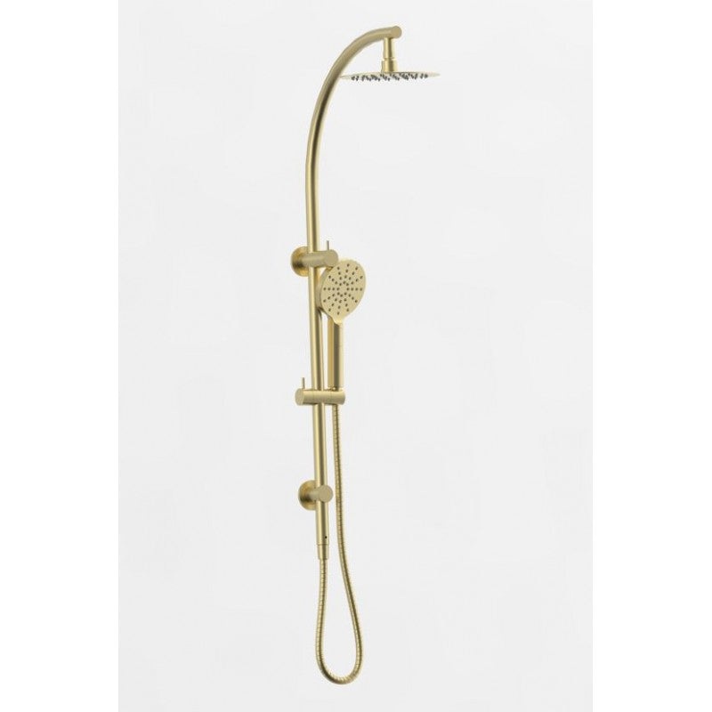 Bella Round Multifunction Combo Shower rail – Brushed Gold