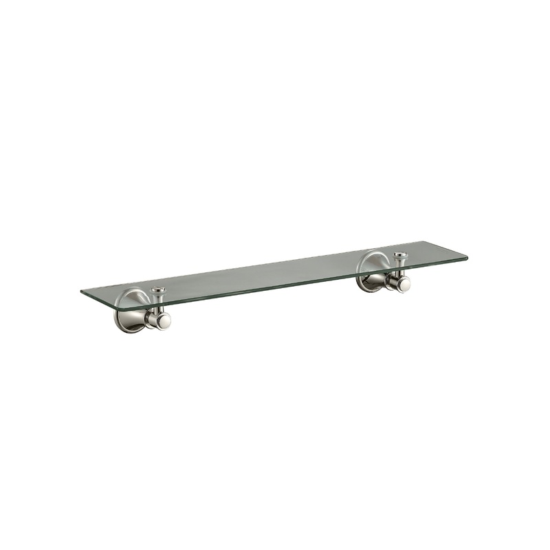 Birmingham Glass Shelf – Brushed Nickel