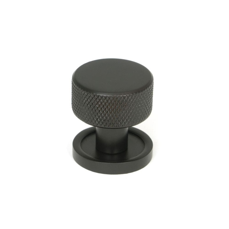 From The Anvil – Aged Bronze Brompton Cabinet Knob – 25mm (Plain)