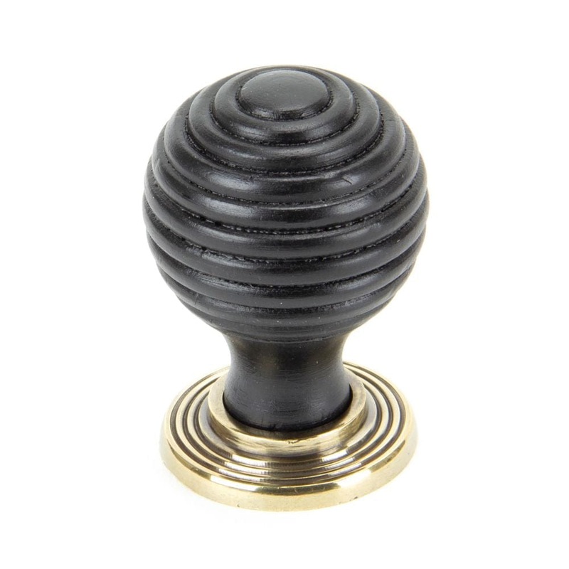 From The Anvil – Ebony and AB Beehive Cabinet Knob 35mm