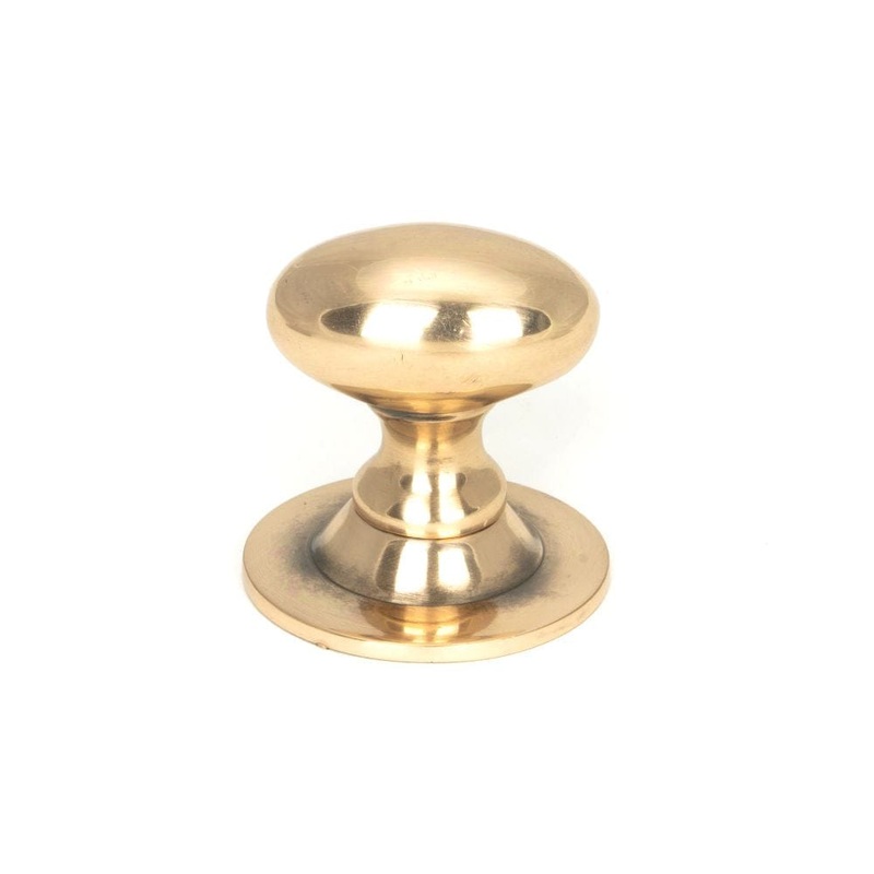 From The Anvil – Polished Bronze Oval Cabinet Knob 33mm
