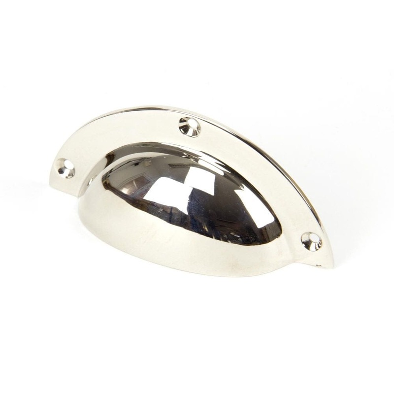 From The Anvil – Polished Nickel 4″ Plain Drawer Pull