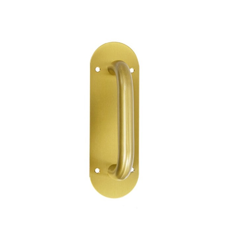 Oval Shaped Push and Pull Door Plate – Antique Brass Finish