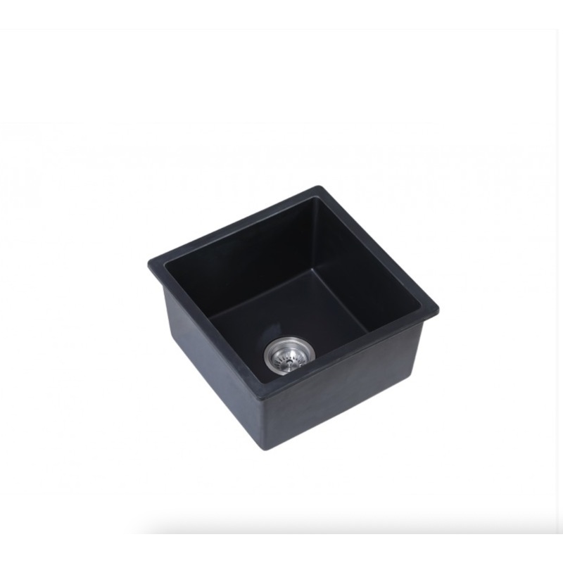 Pyragranite Kitchen Sink Single Bowl 450mm – Matt Black