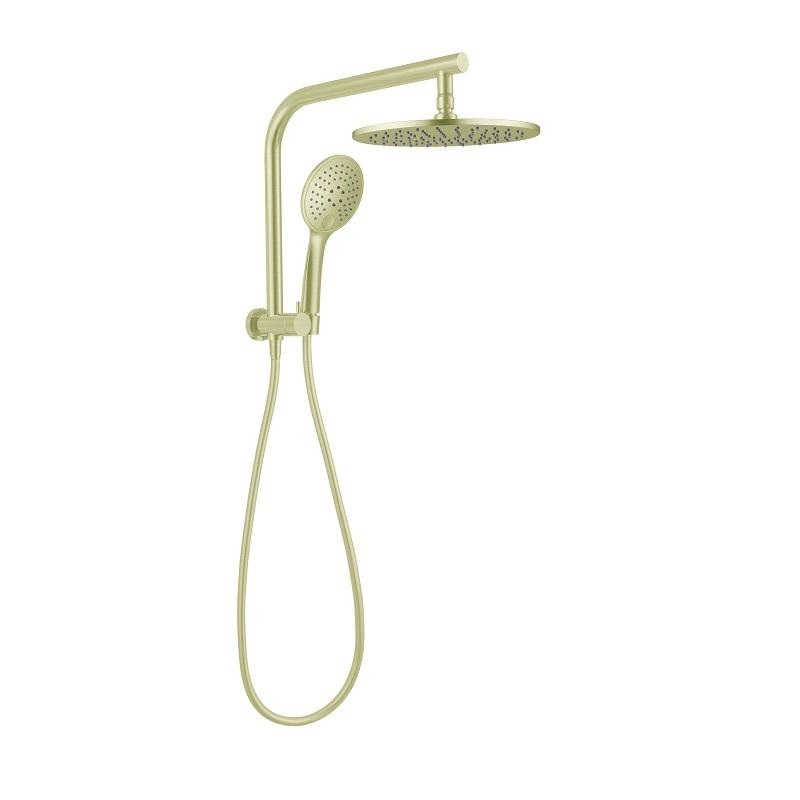 Solange 2 in 1 Combo Shower Set – Brushed Gold