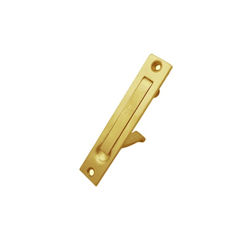 Spring Loaded Cavity Door Pull – Brushed Gold