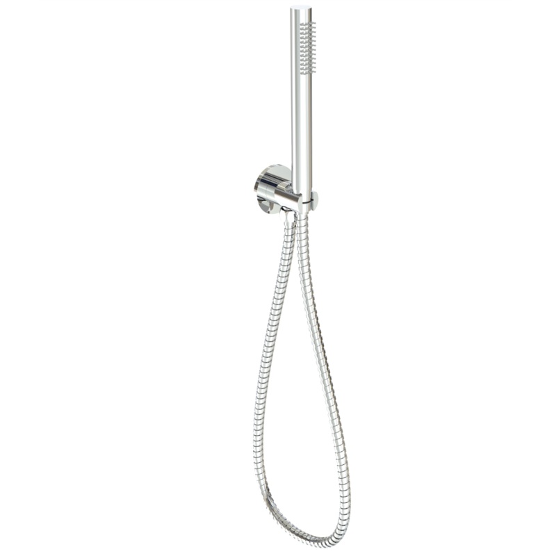 Tubo Round Hand Shower on Bracket – Chrome