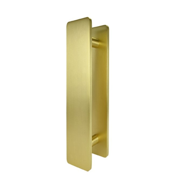 600mm x 100mm Brushed Gold Entry Door Plate (Pair) – King Series