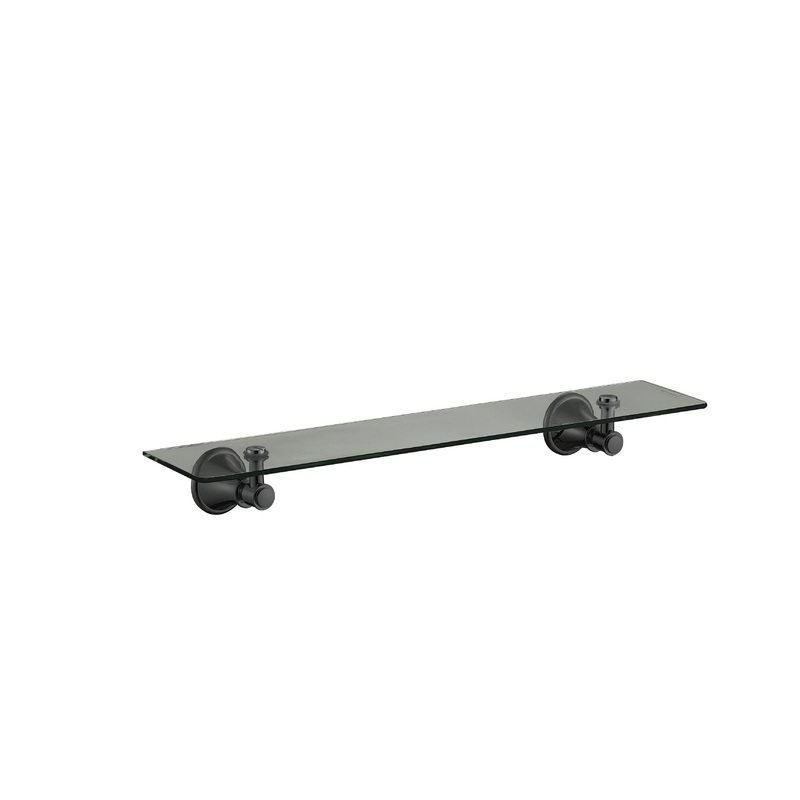 Birmingham Glass Shelf – Matt Black