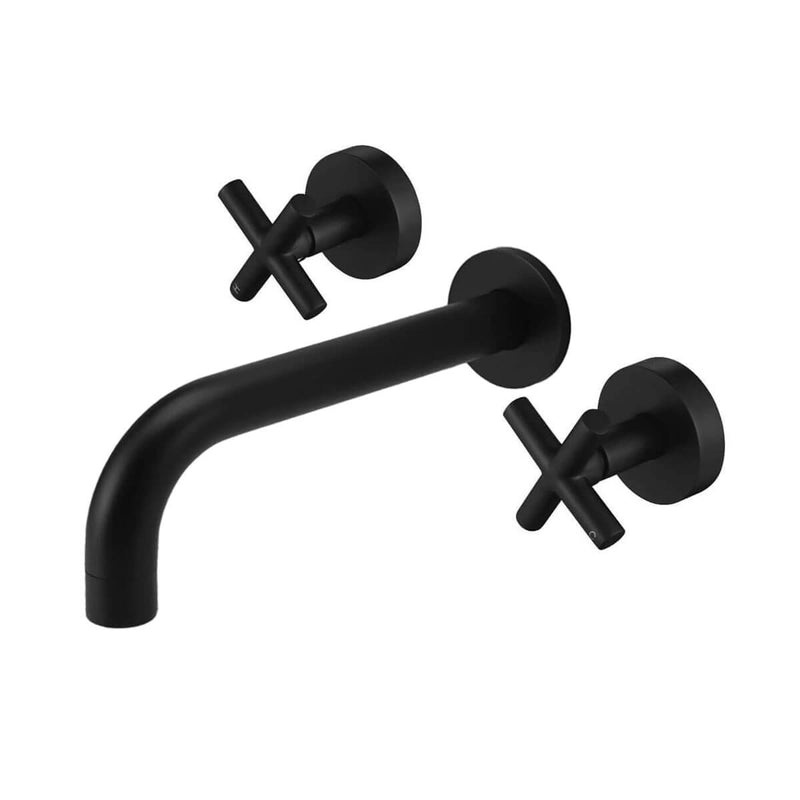 Cross Bath Set – Matt Black
