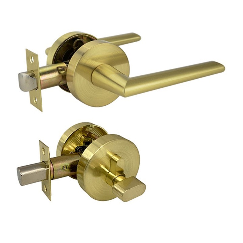 Elphinstone Series Entrance Handle Set – Brushed Gold