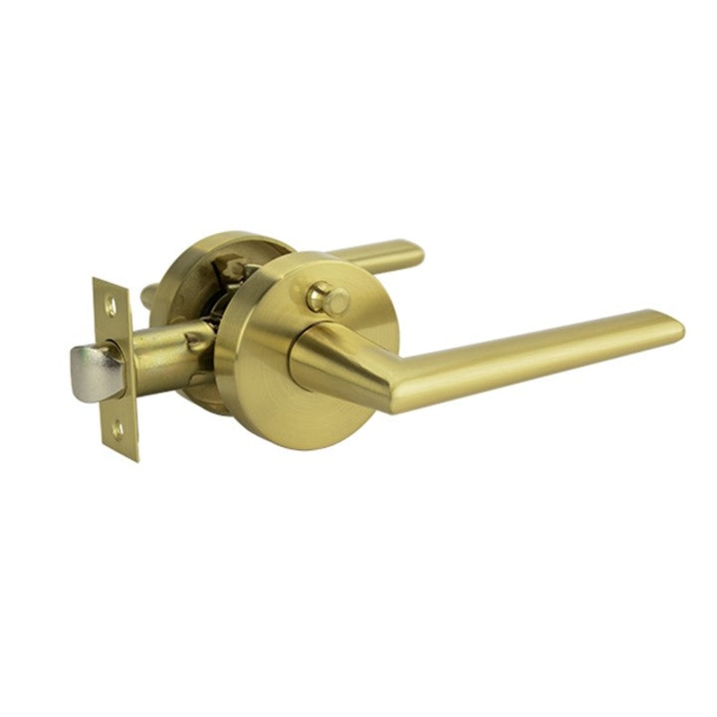Elphinstone Series Privacy Lever Set – Brushed Gold