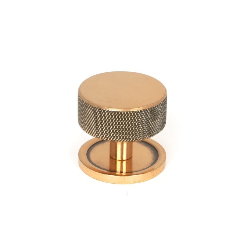 From The Anvil – Polished Bronze Brompton Cabinet Knob – 38mm (Plain)