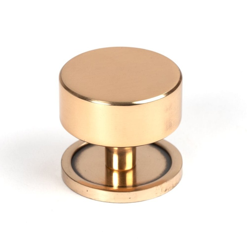 From The Anvil – Polished Bronze Kelso Cabinet Knob – 38mm (Plain)