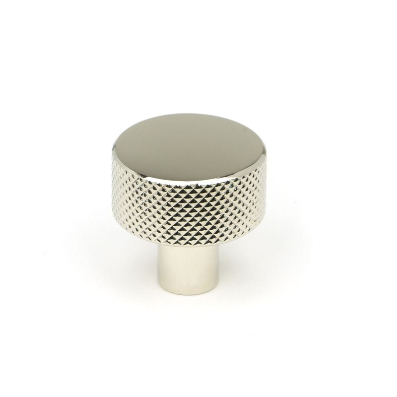 From The Anvil – Polished Nickel Brompton Cabinet Knob – 25mm (No rose)