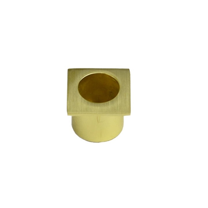 Square Sliding Door Finger Pull – Brushed Gold