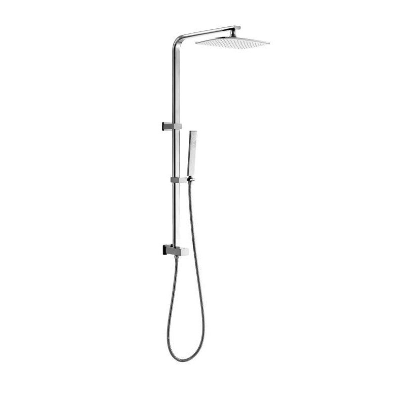 Square Slimline Combo Shower Set – Chrome
