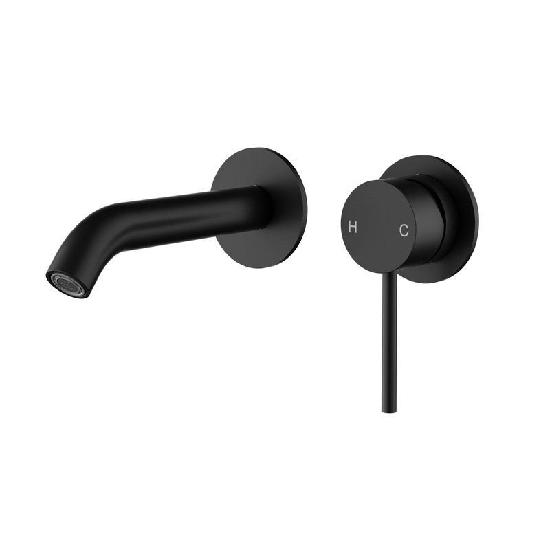 Bella Wall Mixer & Spout Combination  – Matt Black