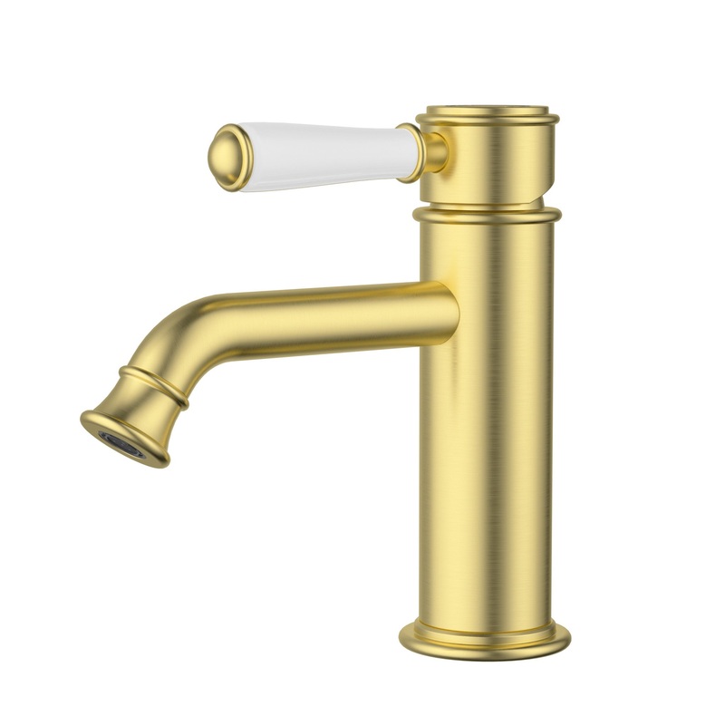 Birmingham Classical Basin Sink Mixer – Brushed Gold