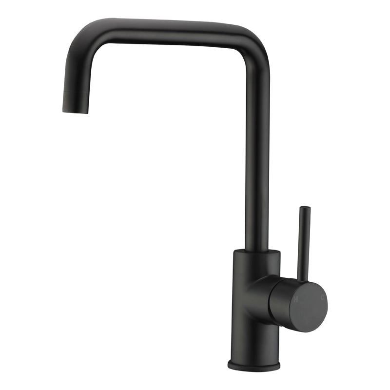 Breeze Square Neck Kitchen Sink Mixer – Matt Black
