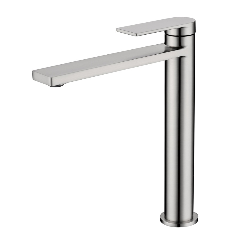 Coomera Basin Mixer Tall – Brushed Nickel