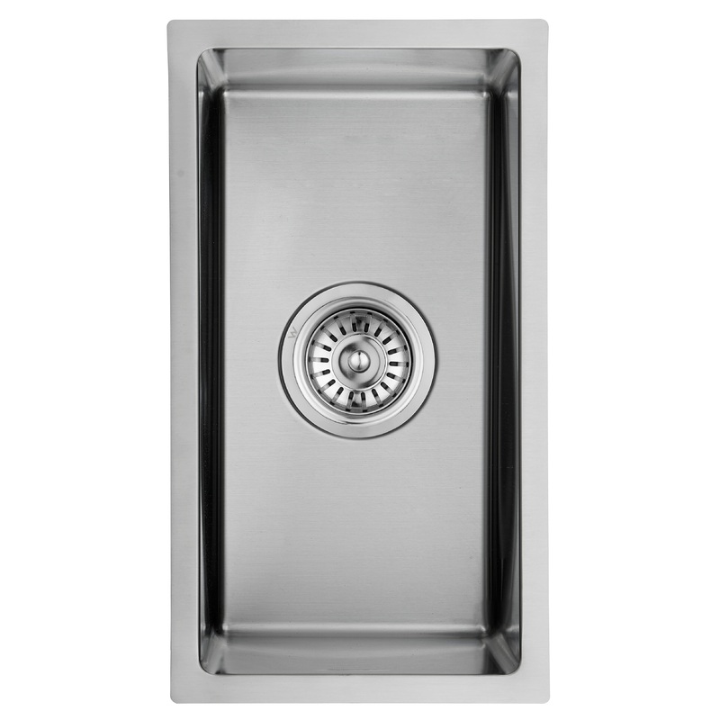 Coral Above or Undermount Single Bowl Kitchen Sink 200mm x 400mm – Stainless Steel