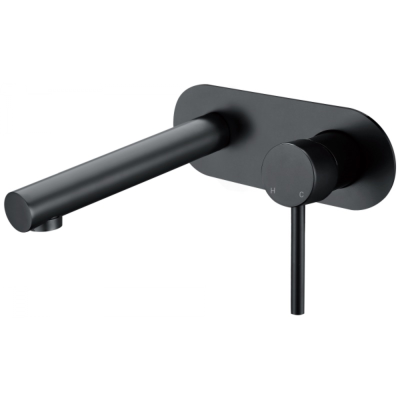 Coral Savannah Wall Mixer & Spout Combination  – Matt Black