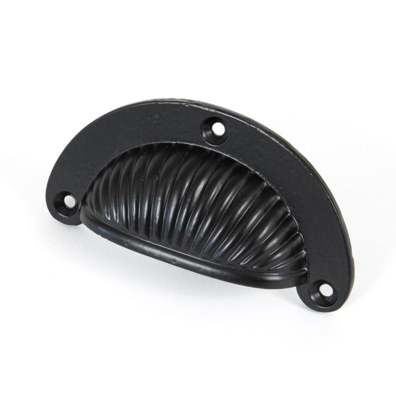 From The Anvil – Black 3″ Flower Drawer Pull