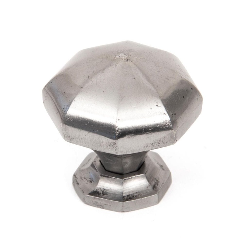From The Anvil – Natural Smooth Octagonal Cabinet Knob – Large