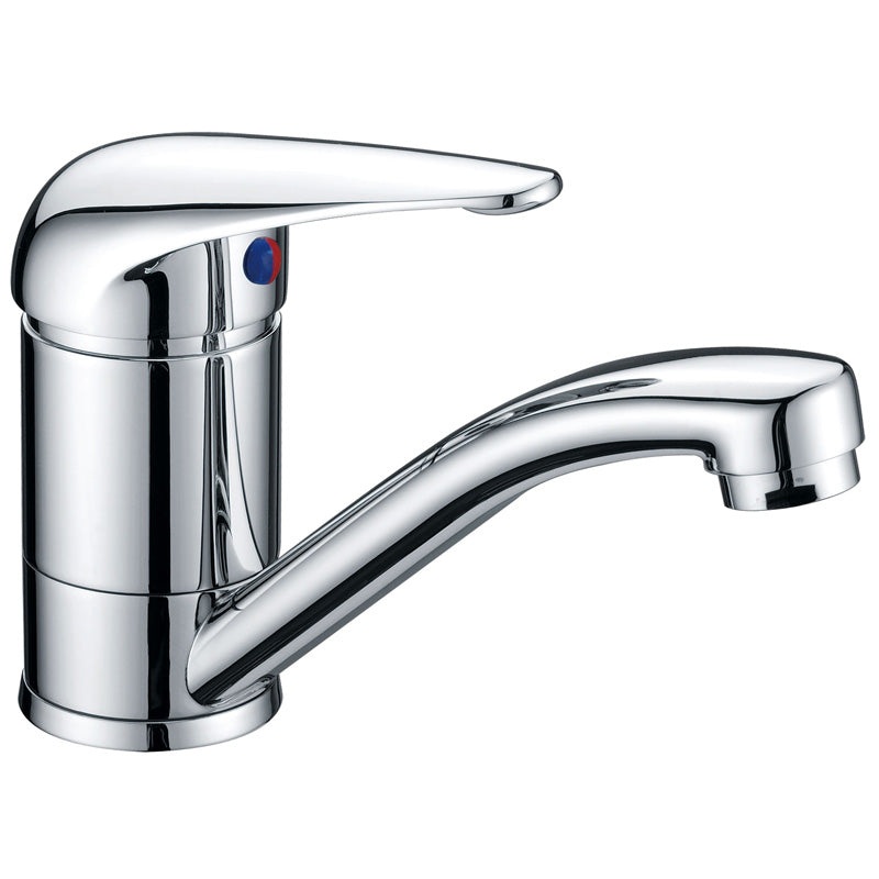 Rubine Short Spout Swivel Kitchen Sink Mixer – Chrome