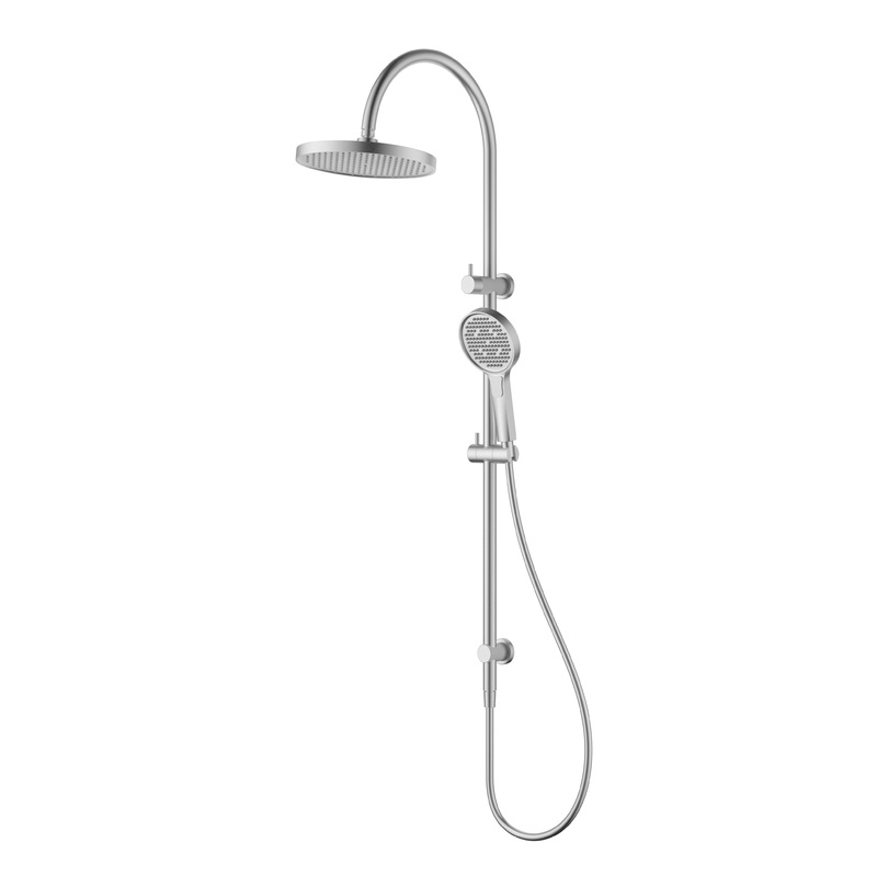 Bronte Gooseneck Combo Shower Set – Brushed Nickel