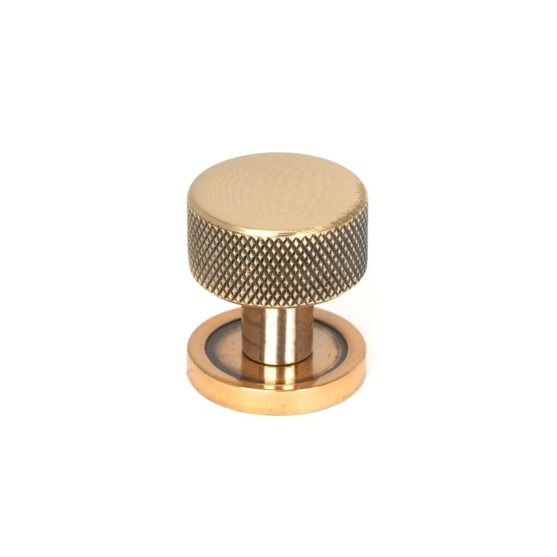 From The Anvil – Polished Bronze Brompton Cabinet Knob – 25mm (Plain)