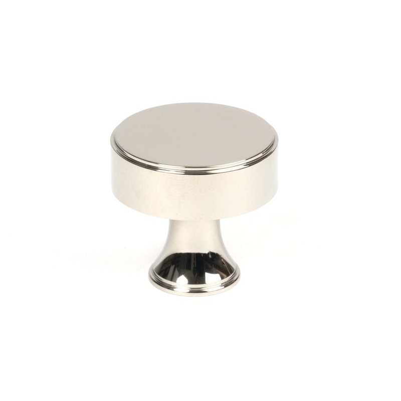 From The Anvil – Polished Nickel Scully Cabinet Knob – 32mm