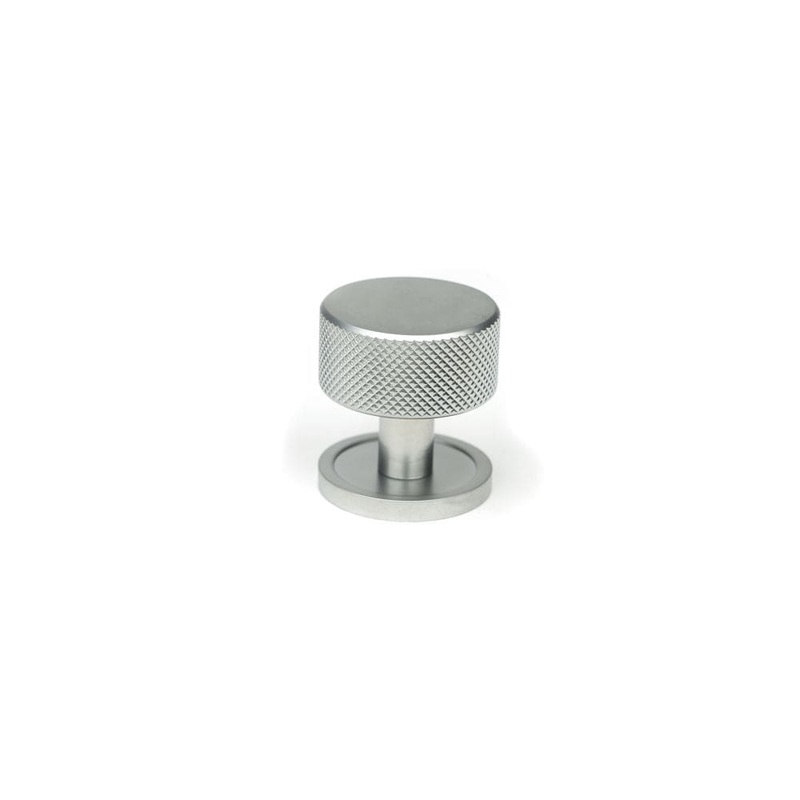 From The Anvil – Satin Chrome Brompton Cabinet Knob – 32mm (Plain)