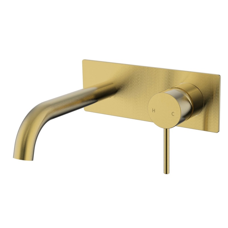 Pacifica Wall Spout & Mixer Combination – Brushed Gold