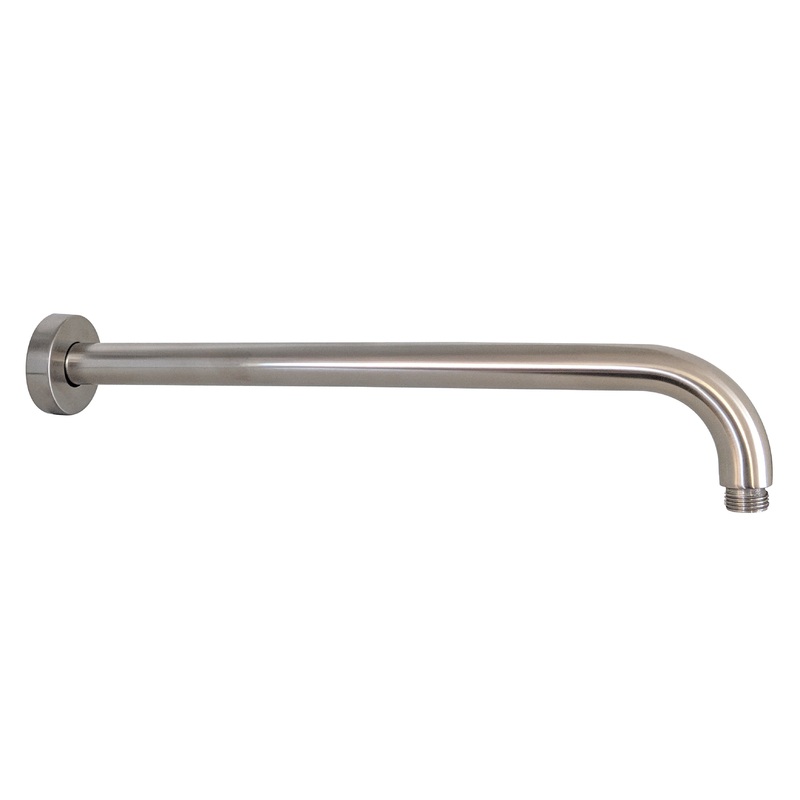 Round Horizontal Shower Arm – Brushed Nickel